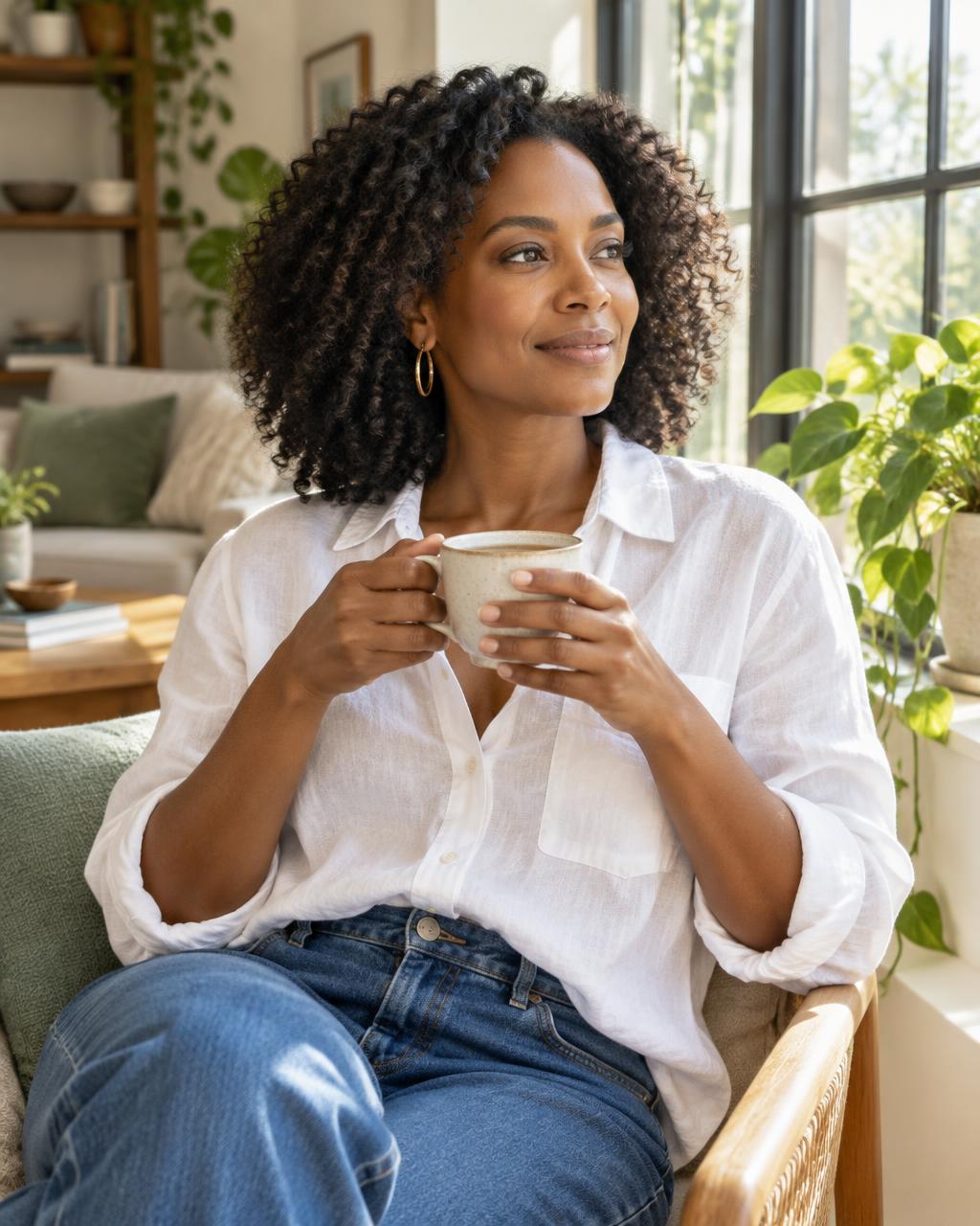 AI-generated illustrative the lifestyle portrait; not a participant